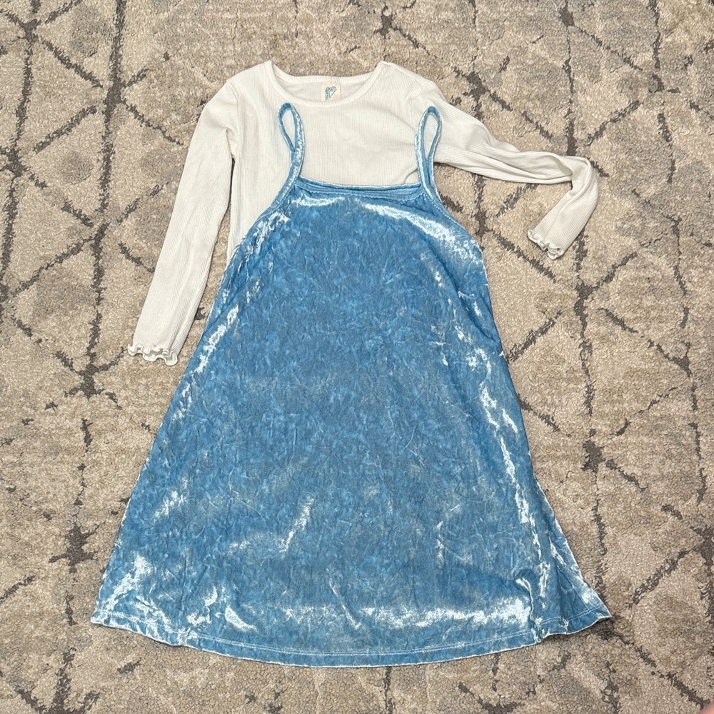 Elegant Sky Blue Kids Dress